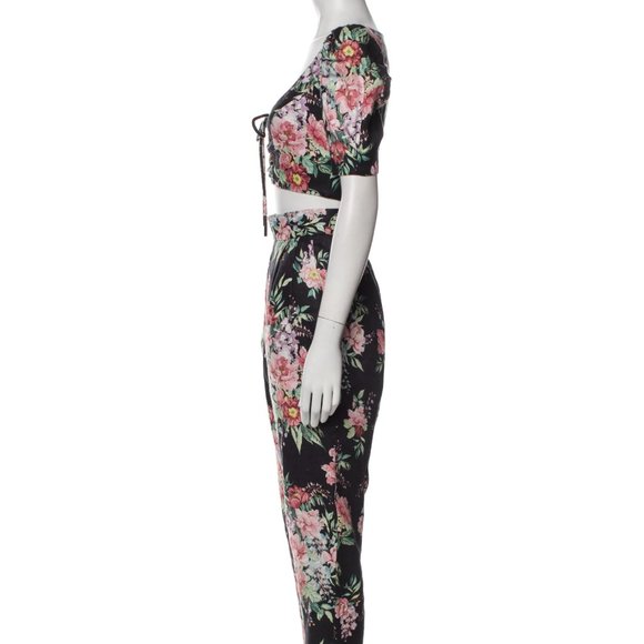 ZIMMERMANN Bellitude Tuck Floral-Print Linen Set Top Zimm Sz 1 /Bottom Zimm Sz 2 - Picture 11 of 16